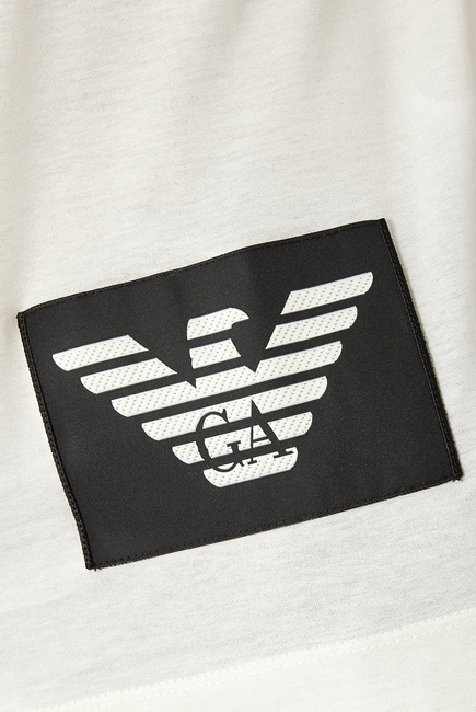TEE SS RN EAGLE PATCH LOGO ON THE BOTTOM:BLK:L